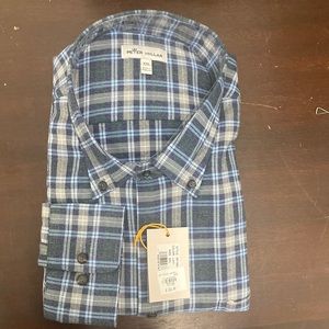 COPY - Peter Millar Cotton checked button down collar shirt